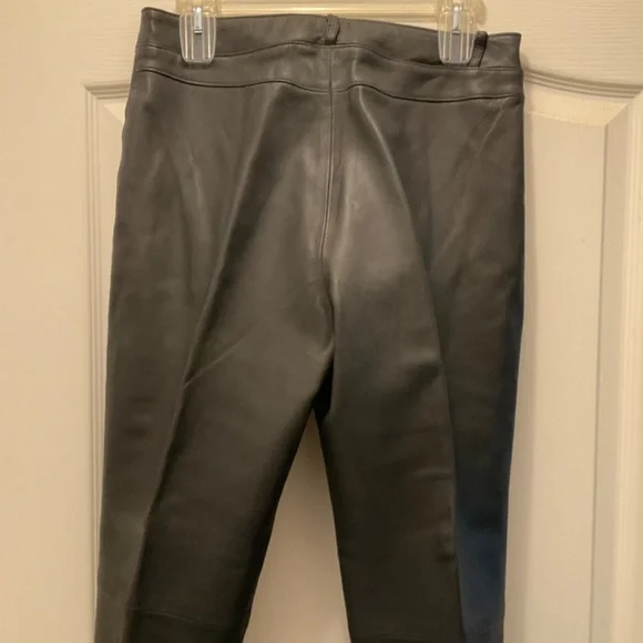 Vintage 80/90s women’s black leather pants size 8 by Inc - Picture 3 of 4